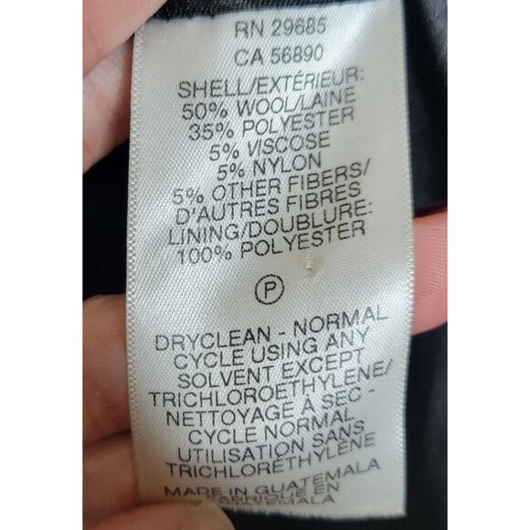 Pendleton Womens 8 Tweed Wool Blend Pea Coat Old Money Academia Class - Picture 9 of 11